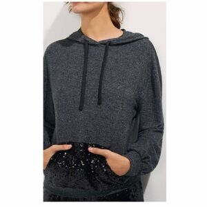 Anthropologie Saturday Sunday Marietta Sequined Hoodie